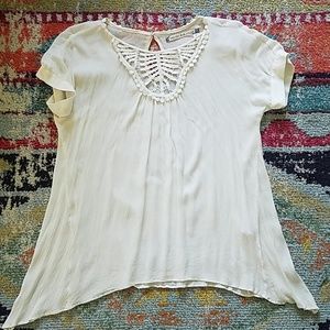 Short sleeved long blouse